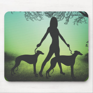 Greyhound Walk Mouse Pad