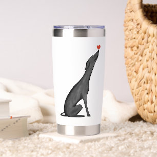 Greyhound Water Bottle Greyhound Insulated Tumbler