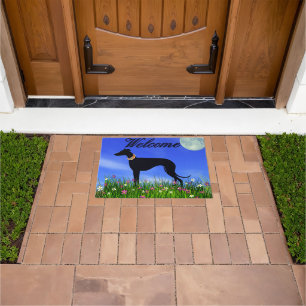 Greyhound Welcome  Doormat