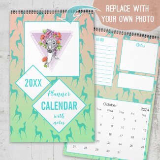 Greyhound whippet Dog lovers Custom photo Planner