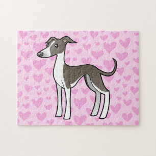 Greyhound / Whippet / Italian Greyhound Love Jigsaw Puzzle