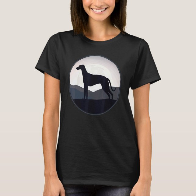 Greyhound Windhound Retro 15 T-Shirt (Front)