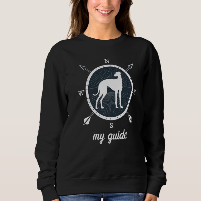 Greyhound Windhound Retro Sweatshirt (Front)