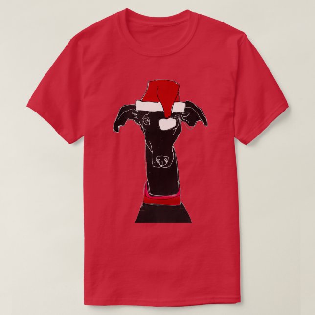 greyhound xmas Gift For Men and Women Thanksgiving T-Shirt (Design Front)