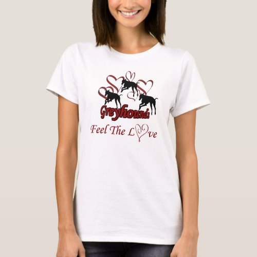 Greyhounds And Hearts Love T_Shirt