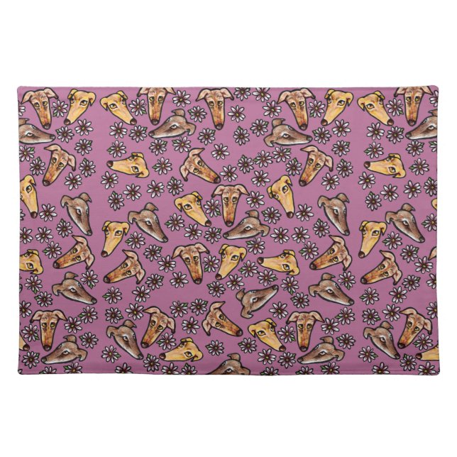 Greyhounds  cloth placemat (Front)