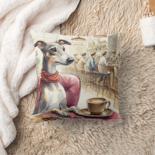 Greyhounds Coffee Time pillow