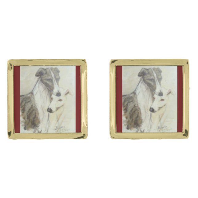 Greyhounds . . .  cufflinks (Front)