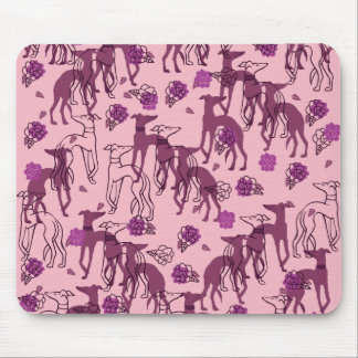 Greyhounds Garden Artwork Greyhound Roses Mouse Pad