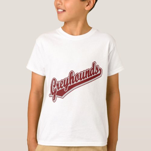 Greyhounds in Maroon and Gray T_Shirt