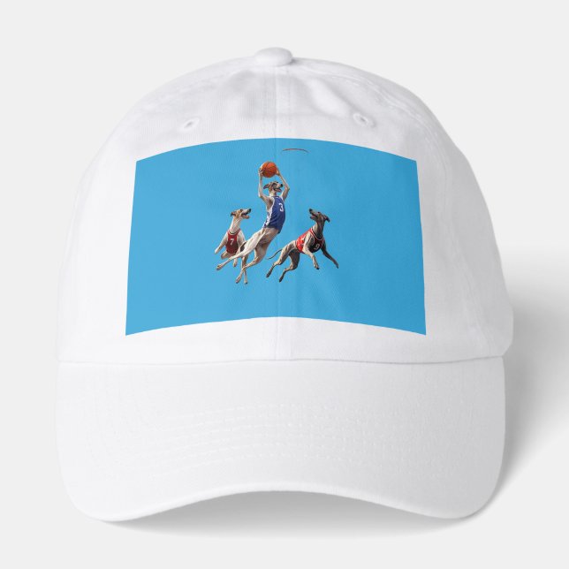 Greyhounds Playing basketball Hat (Front)