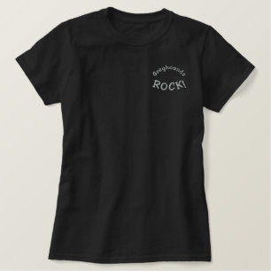 Greyhounds Rock  Embroidered Shirt