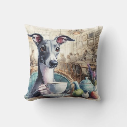 Greyhounds Tea Time Pillow