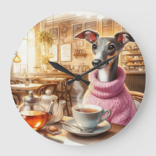 Greyhound's Tea Time Wall Clock