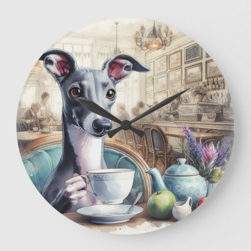 Greyhounds Tea Time Wall Clock