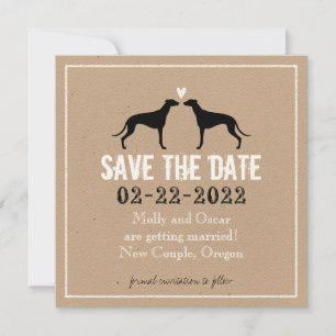 Greyhounds Wedding Save the Date
