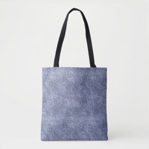 Greyish Blue Denim Pattern Tote Bag