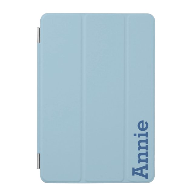 Greyish Green Blue Customizable iPad Mini Cover (Front)