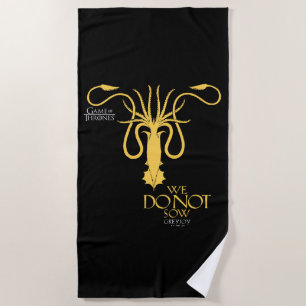 Greyjoy Sigil - We Do Not Sow Beach Towel