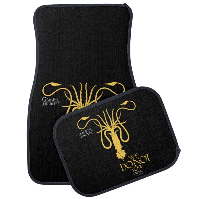 Greyjoy Sigil - We Do Not Sow Car Floor Mat (Set)