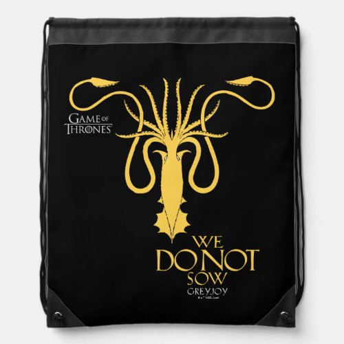 Greyjoy Sigil _ We Do Not Sow Drawstring Bag