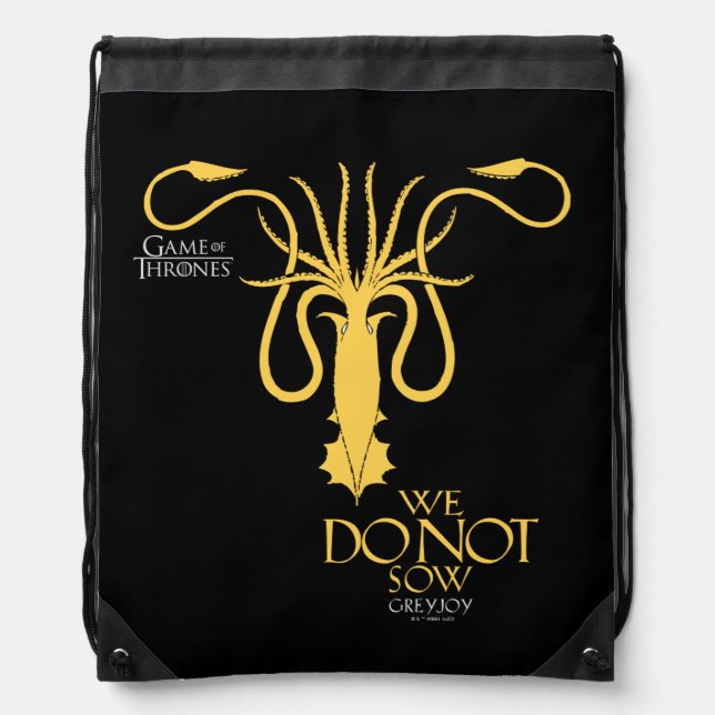 Greyjoy Sigil - We Do Not Sow Drawstring Bag (Front)
