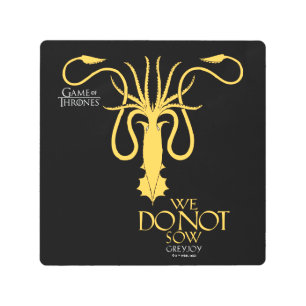 Greyjoy Sigil - We Do Not Sow Metal Print