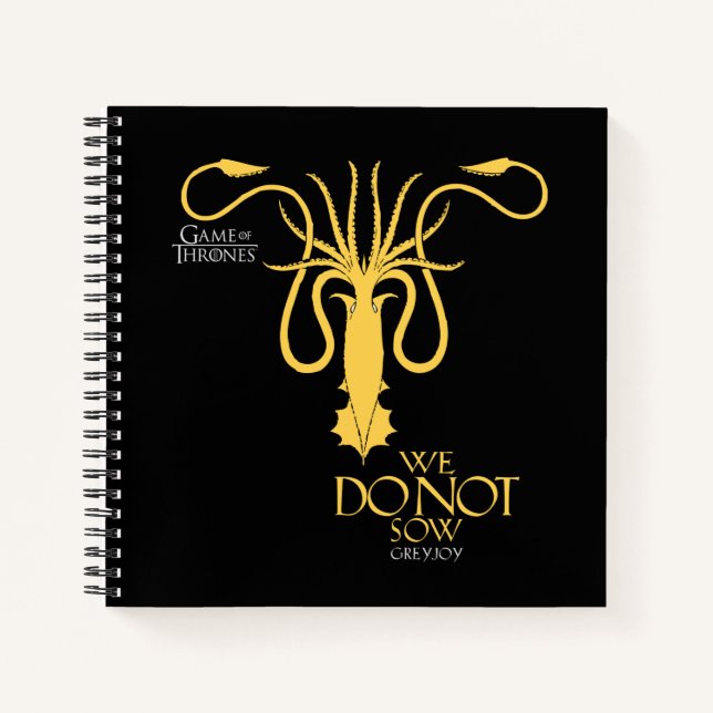 Greyjoy Sigil - We Do Not Sow Notebook (Front)