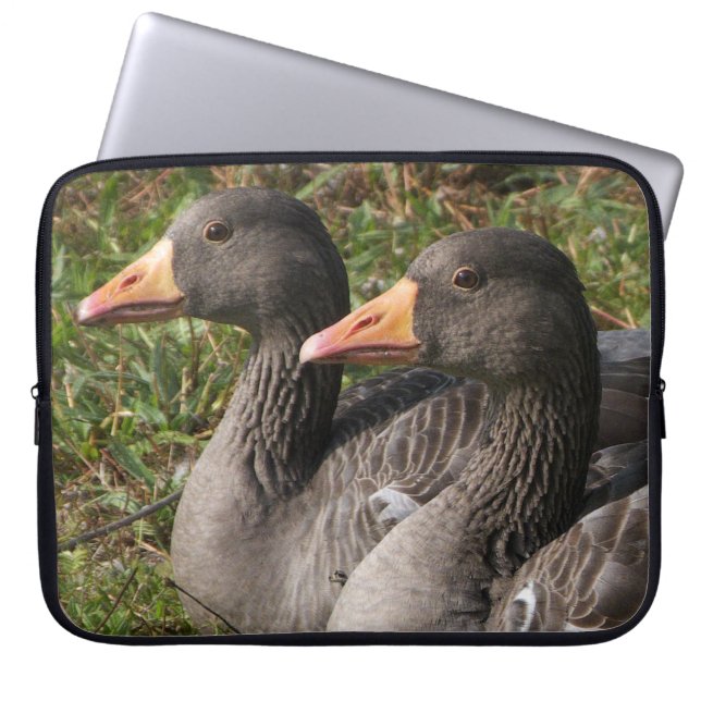 Greylag Geese Laptop Sleeve (Front)