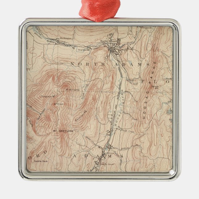 Greylock, Massachusetts Metal Ornament (Front)