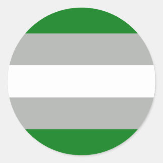 Greyromantic Pride Flag Classic Round Sticker