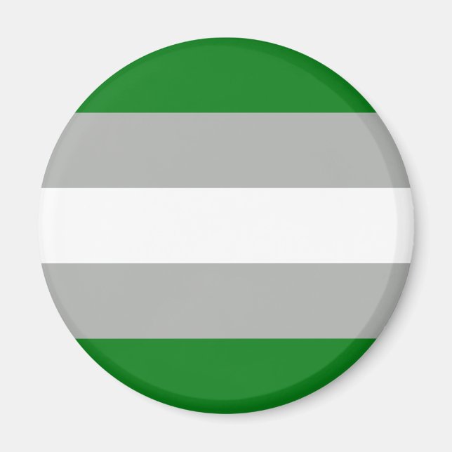 Greyromantic Pride Flag Magnet (Front)