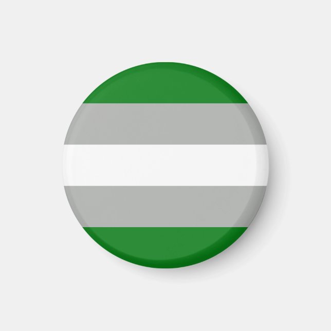 Greyromantic Pride Flag Magnet (Front)