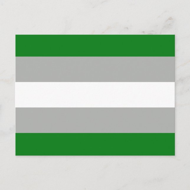 Greyromantic Pride Flag Postcard (Front)