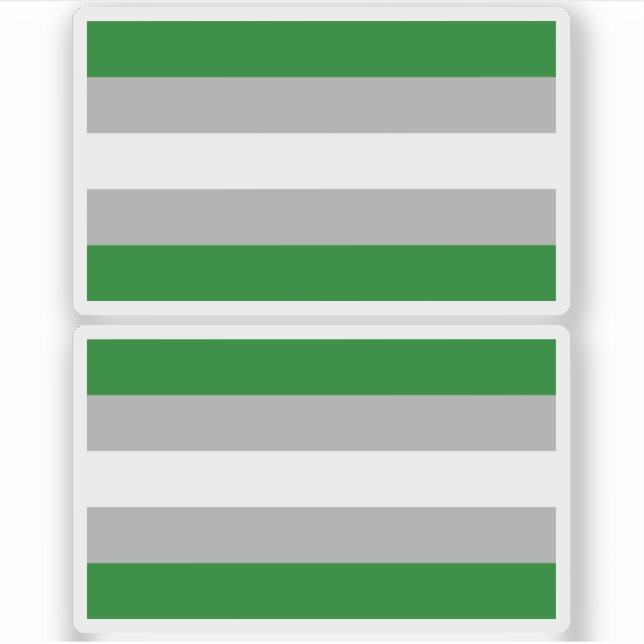 Greyromantic Pride Sticker (Front)