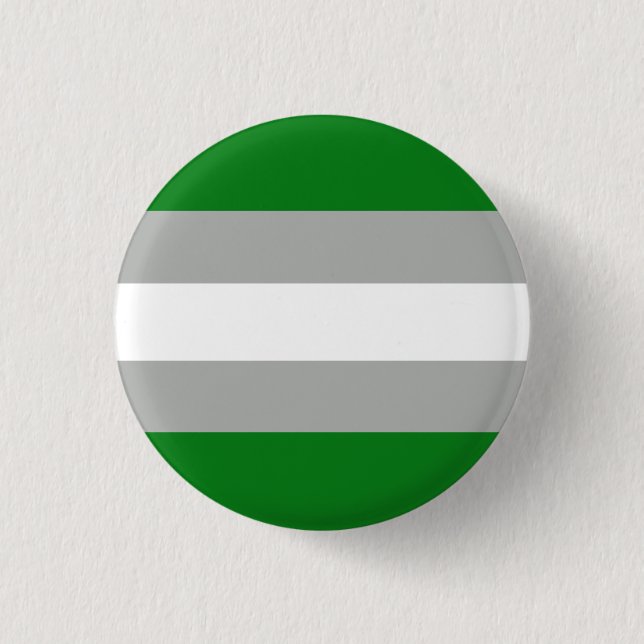 Greyromatic Pride Flag Badge Button (Front)