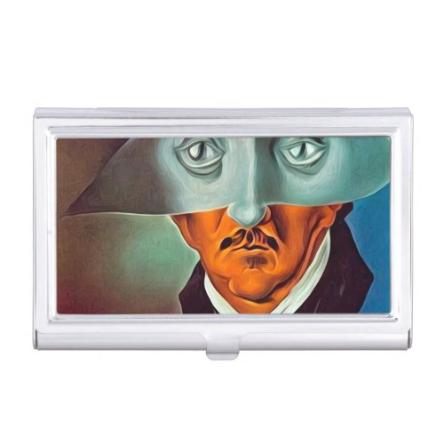 Greyscale Eyes Surreal Edgar Allan Poe Business Card Case