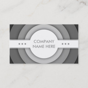 greyscale retro circles discount card