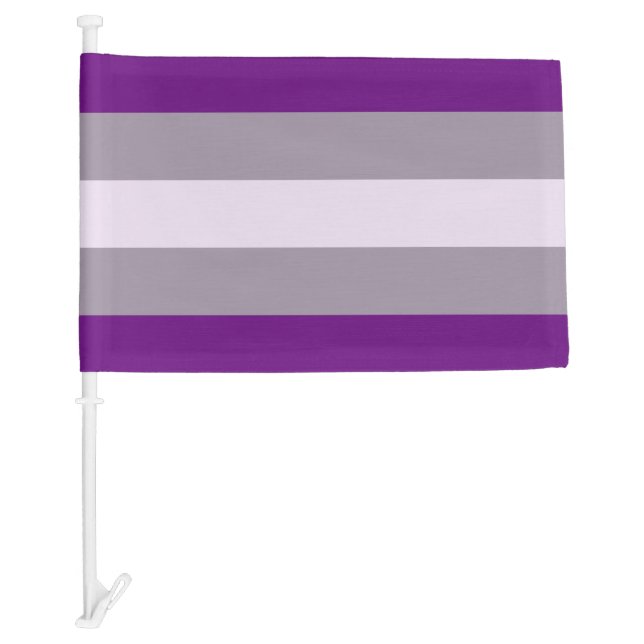 Greysexual Pride Car Flag (Front)
