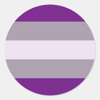 Greysexual Pride Flag Classic Round Sticker