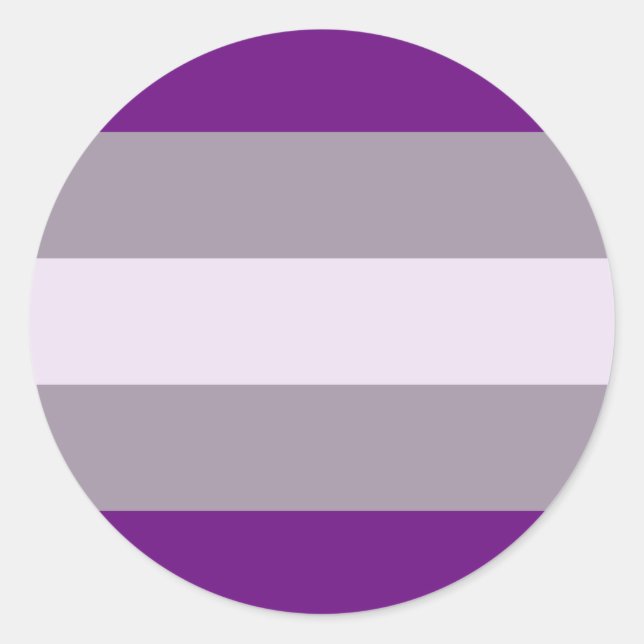 Greysexual Pride Flag Classic Round Sticker (Front)