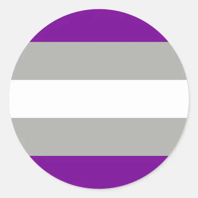 Greysexual Pride Flag Classic Round Sticker Zazzle 8219