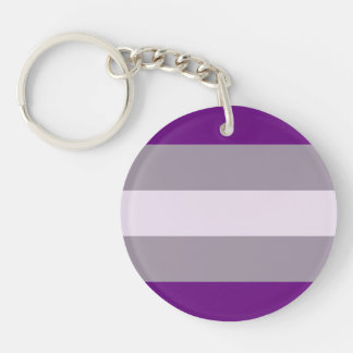 Greysexual Pride Flag Keychain