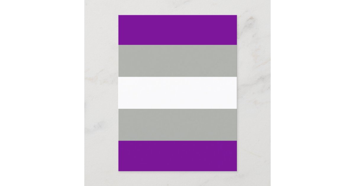 Greysexual Pride Flag Postcard 8362