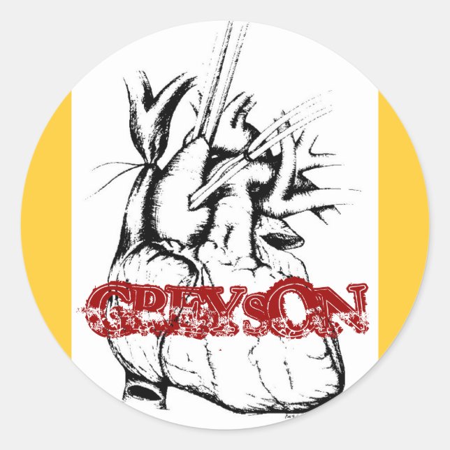 Greyson Heart Sticker (Front)