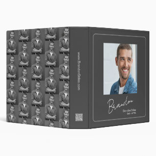 Greystone Signature QR Code Talent Portfolio 3 Ring Binder