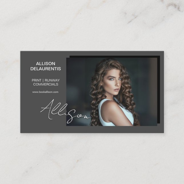 Greystone Talent Business Card | Mini Comp Card (Front)