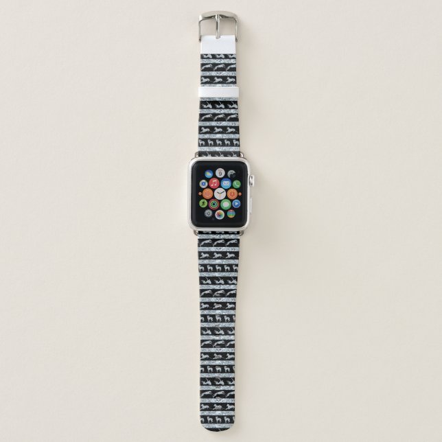 Greyt Crystal Greyhound Apple Watch Band (Front)