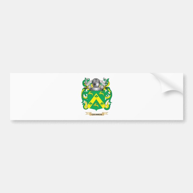 Gribben Coat of Arms (Family Crest) Bumper Sticker (Front)