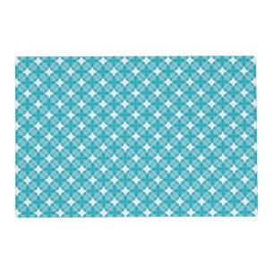 Grid and Stars Gingham Pattern Placemat